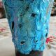Turquoise lava ceramic vase