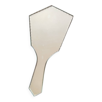 Chiseled hand mirror