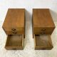 Paire de table de chevet vintage 50's