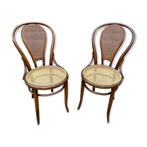 Set de 2 chaises bistrot viennoise