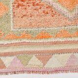 3x10 Orange & Beige Persian Vintage Runner Rug, 94x317Cm SK 22040
