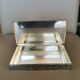 Old box in chiseled silver metal