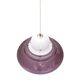 White and purple KD14 suspension by Sergio Asti for Kartell, 1970s.