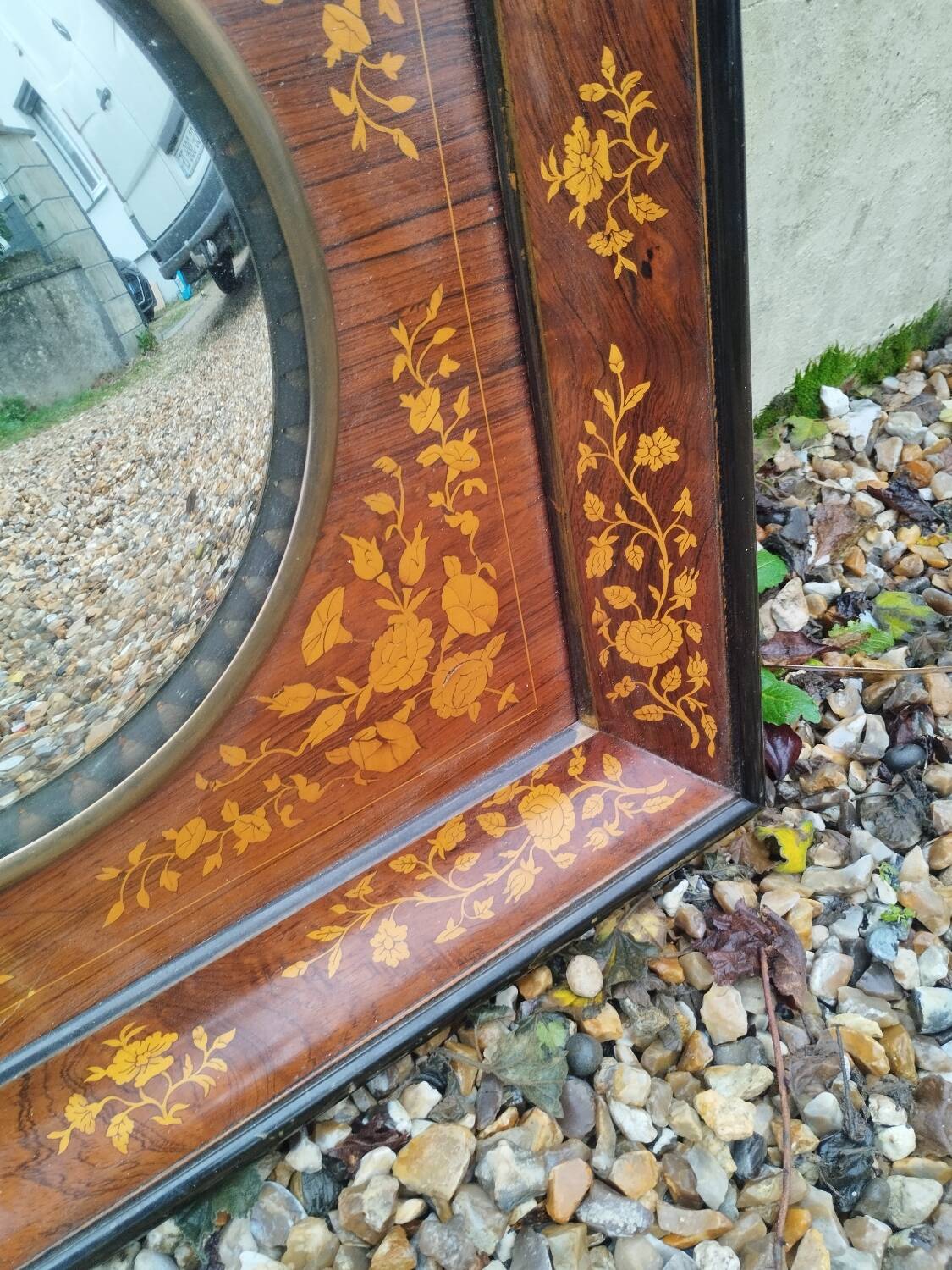 Vintage witch sun mirror antique