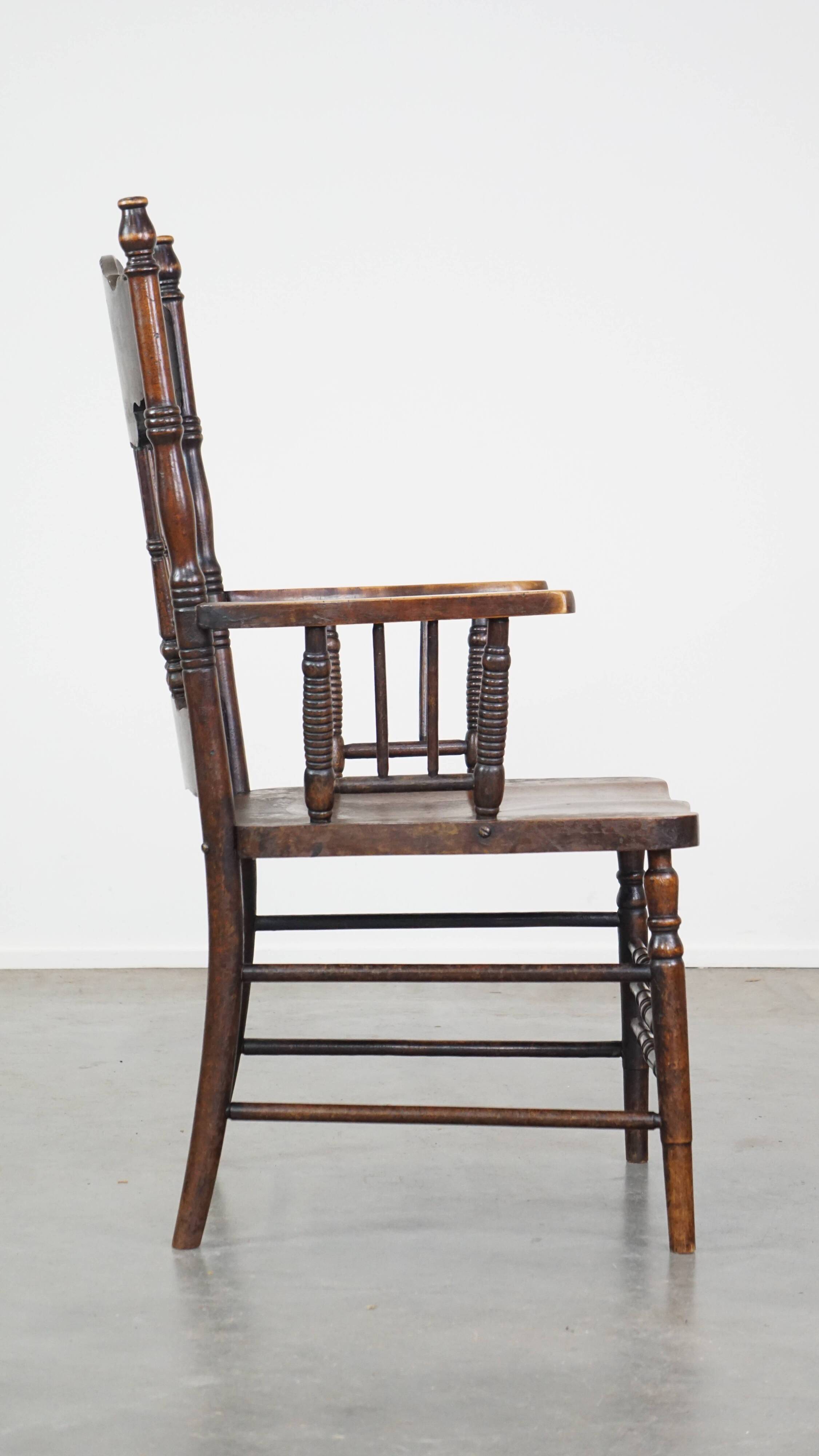 Antique English spindle chair