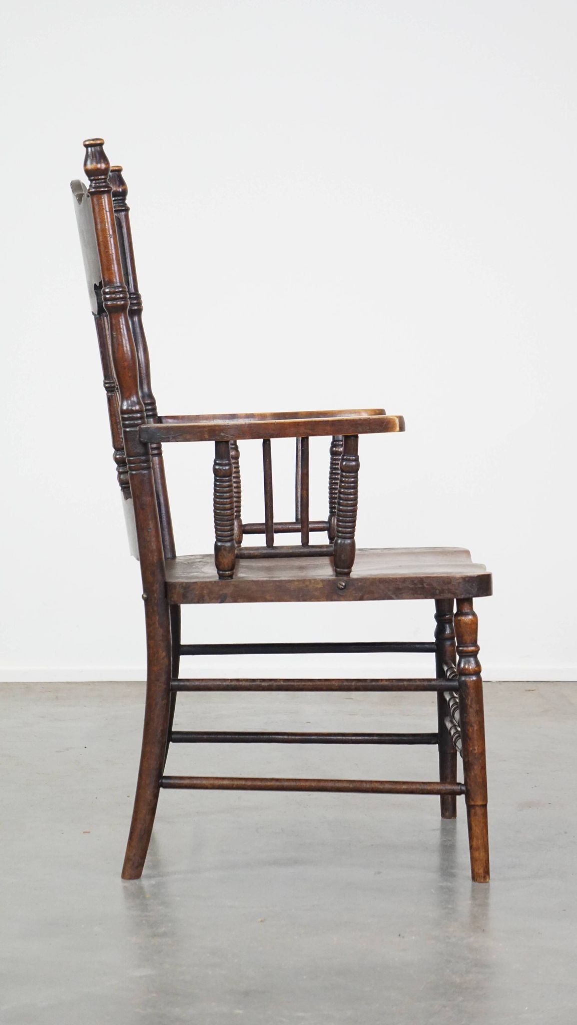 Antique English spindle chair