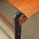 Vintage coffee table from the 1960s made of solid wood veneered with mahogany.