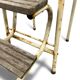 Vintage folding stool/kitchen step stool/ladder
