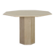 Mid-Century Italian octagonal Travertine Dining Table, 1980s