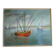 Bateaux de pêche et voiliers 68x53,5 de M. Vanbelle