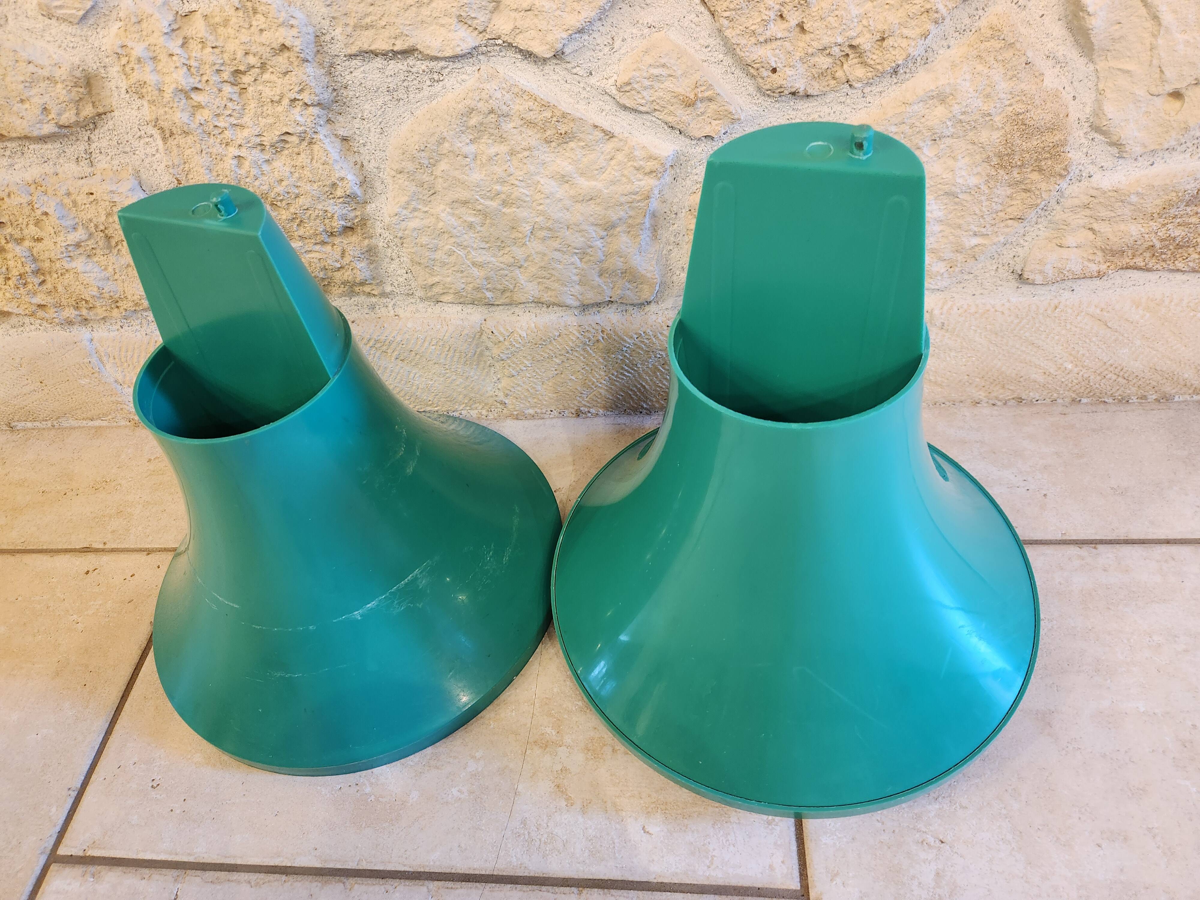 Tam Tam designer stool in green plastic