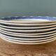 Series of 9 flat plates Saint Amand Les Eaux MDL Orcerame