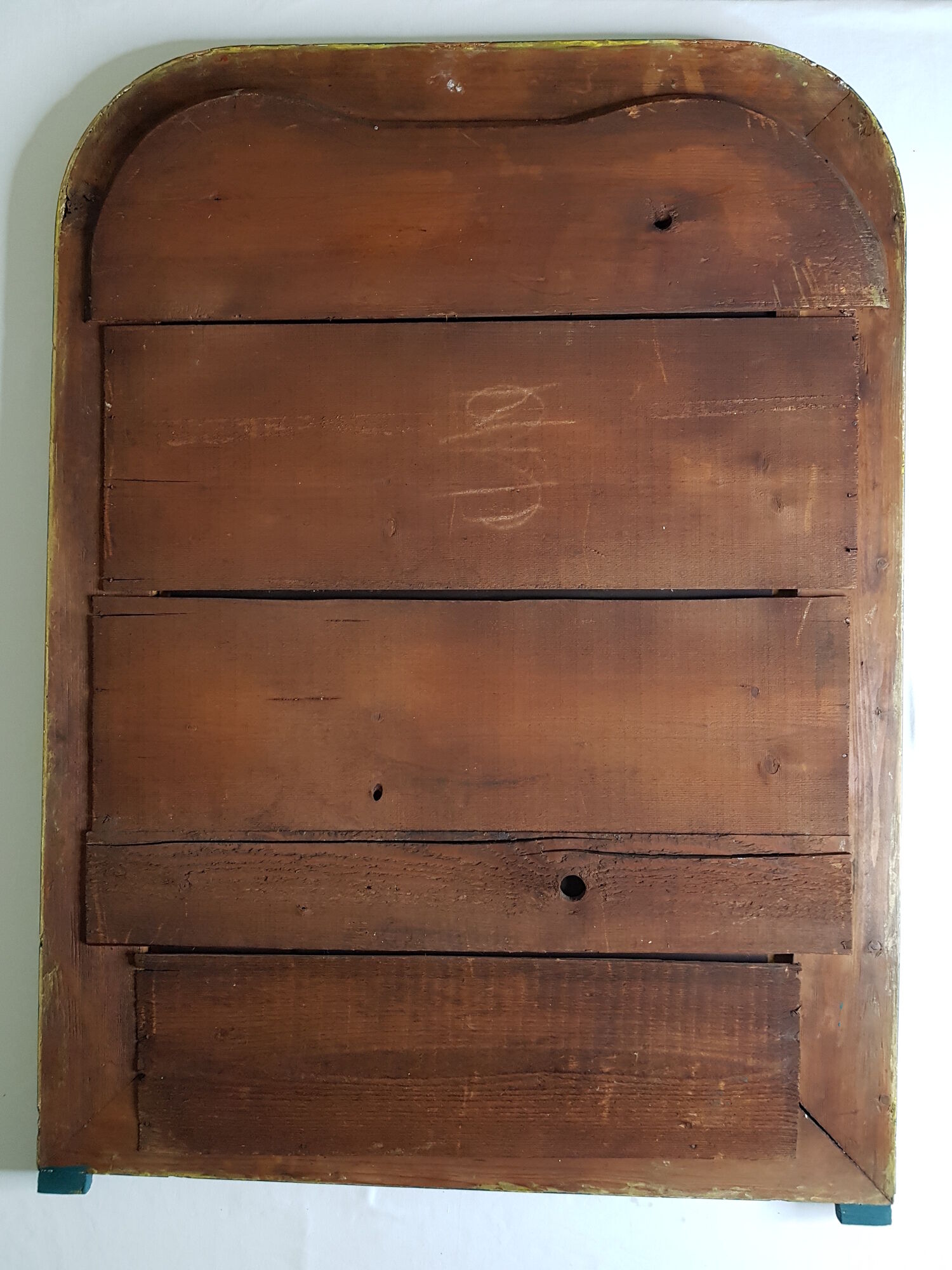 Mirror Louis Philippe old green and gold patina 95x71cm