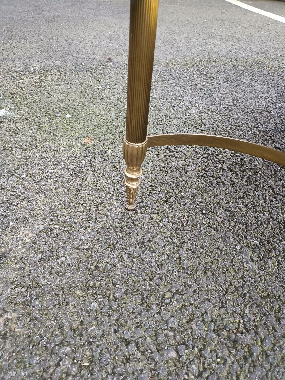 Table basse d'appoint plateau marbre ancien