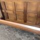 Vintage 60s coffee table with tile decoration of birds and flowers.