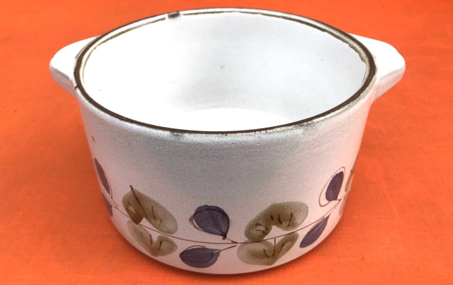 1970s Earred bowl "Prunes" collection Niderviller earthenware