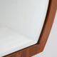Vintage Scandinavian mirror in inlaid teak