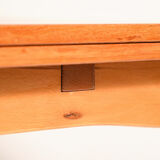Extendable teak table