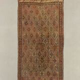 Large Vintage Turkish Kilim Rug 331x165 cm Wool Jajim Kelim