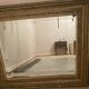 Miroir étain vintage cadre doré