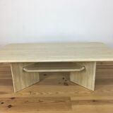 Travertine coffee table