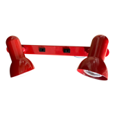 Barre de spots rouges