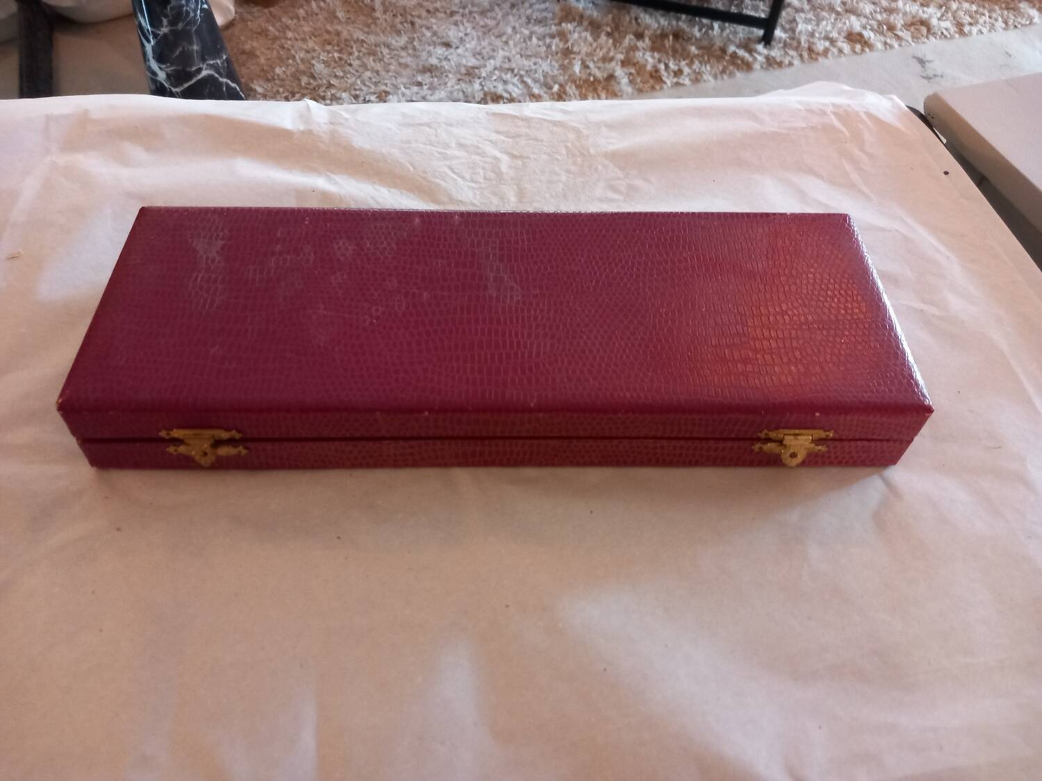 Pair of salad servers. silver plated. art deco