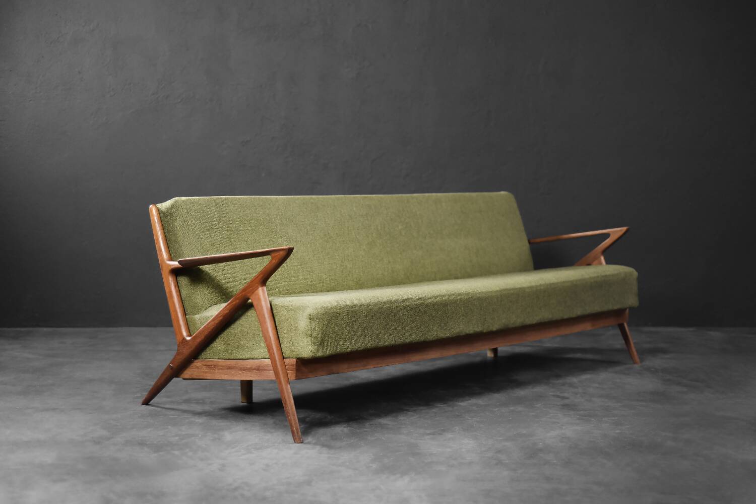 Vintage Danish 3-seater canapé from the mid-century, designed by Poul Jensen for Selig.