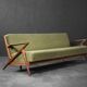 Vintage Danish 3-seater canapé from the mid-century, designed by Poul Jensen for Selig.
