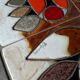 Table basse céramique époque 1960 vintage / Corroyez