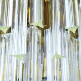 Venini Murano glass waterfall ceiling light Triedri
