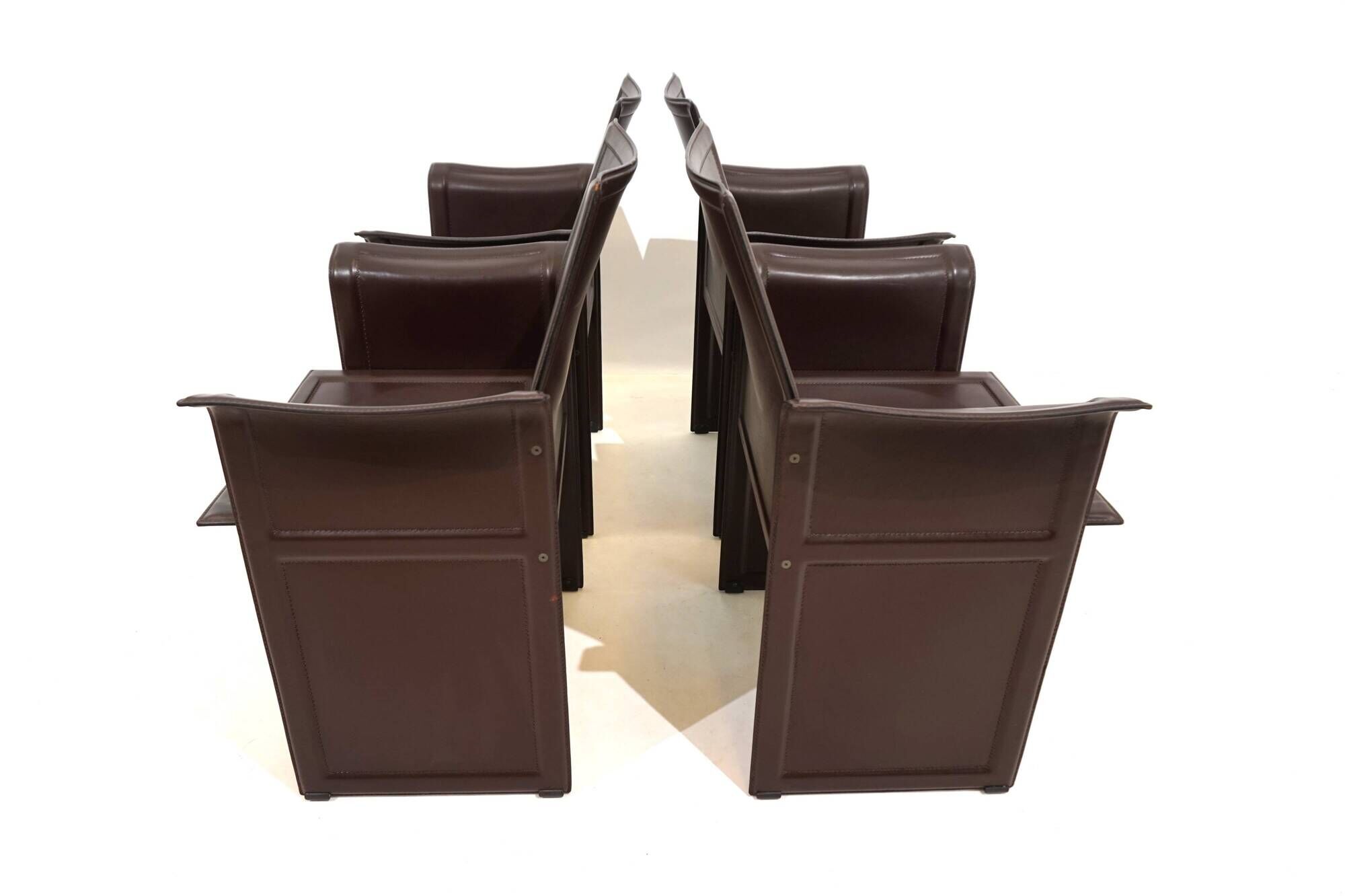 Set of 4 Matteo Grassi Korium dining/conference chairs by Tito Agnoli