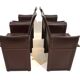 Set of 4 Matteo Grassi Korium dining/conference chairs by Tito Agnoli