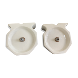 Appliques en porcelaine année 40