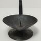 brutalist hand candle holder wrought iron 50s