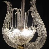 Set of 5 Art Decò Fountain Chandelier By Barovier e Toso, Murano Glass, 194