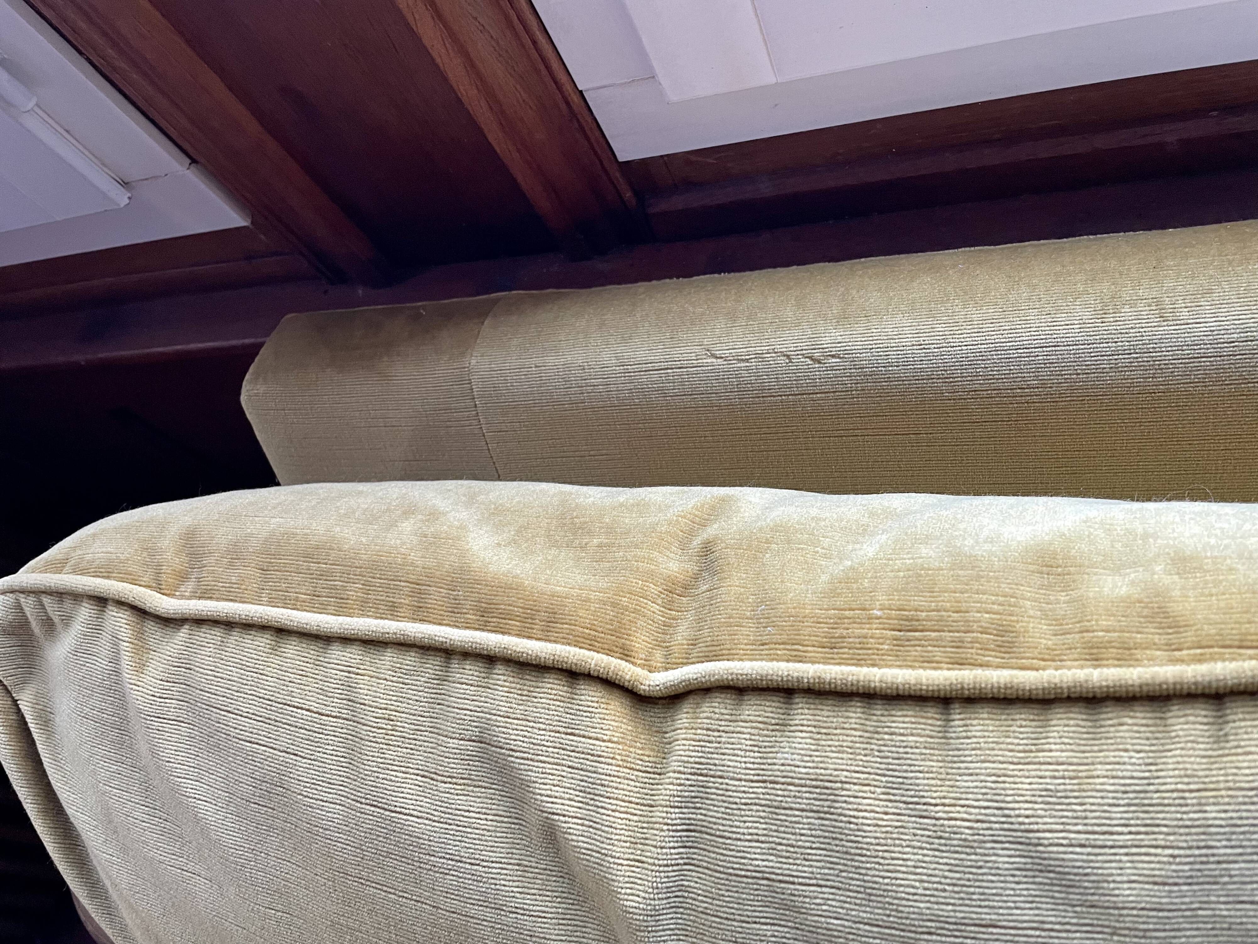 Vintage velvet sofa bed