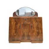 Ancien meuble Art Déco en noyer années 40-50