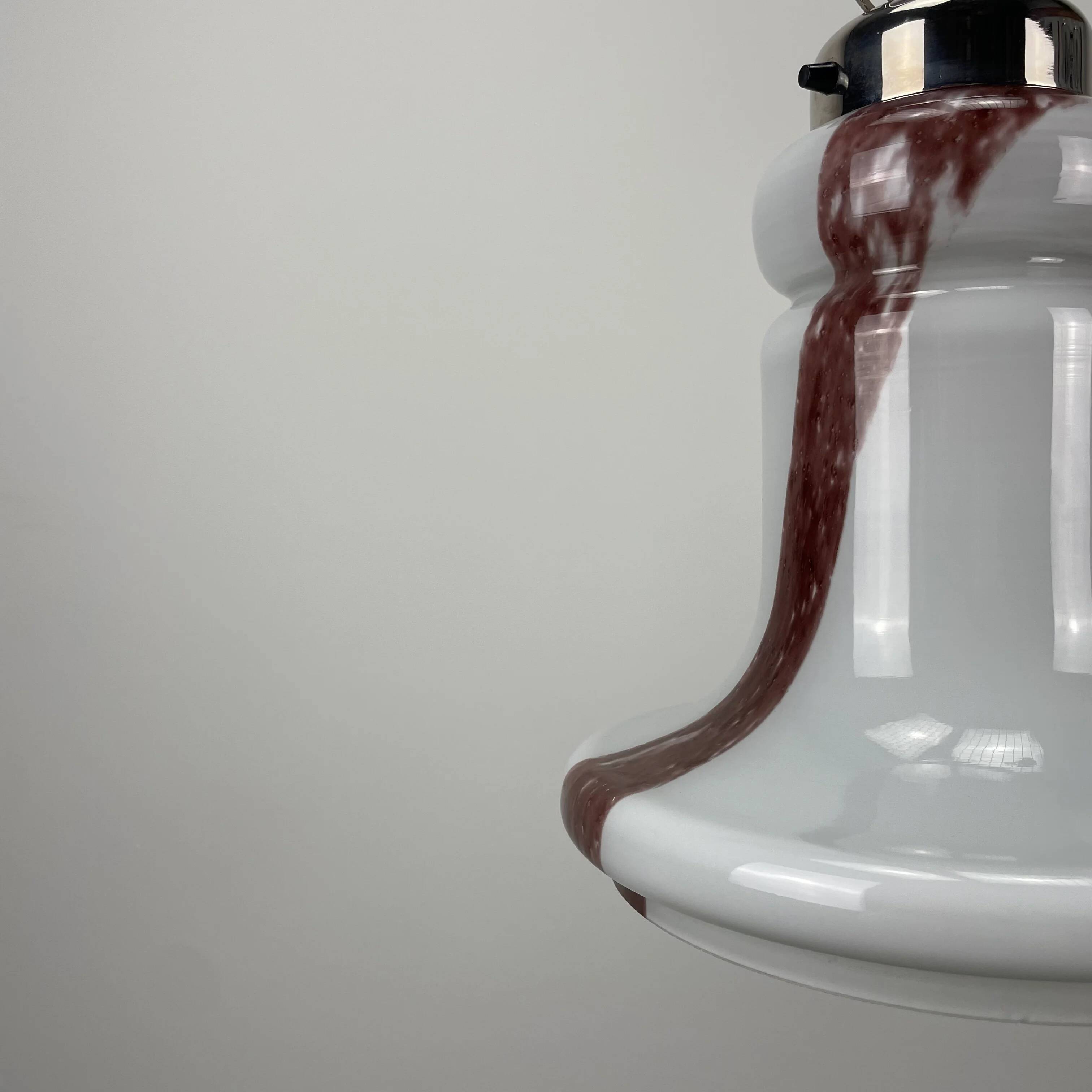Trumpet-shaped suspension by Doria Leuchten 1960