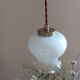 Opaline tulip mood lamp with white ruffles
