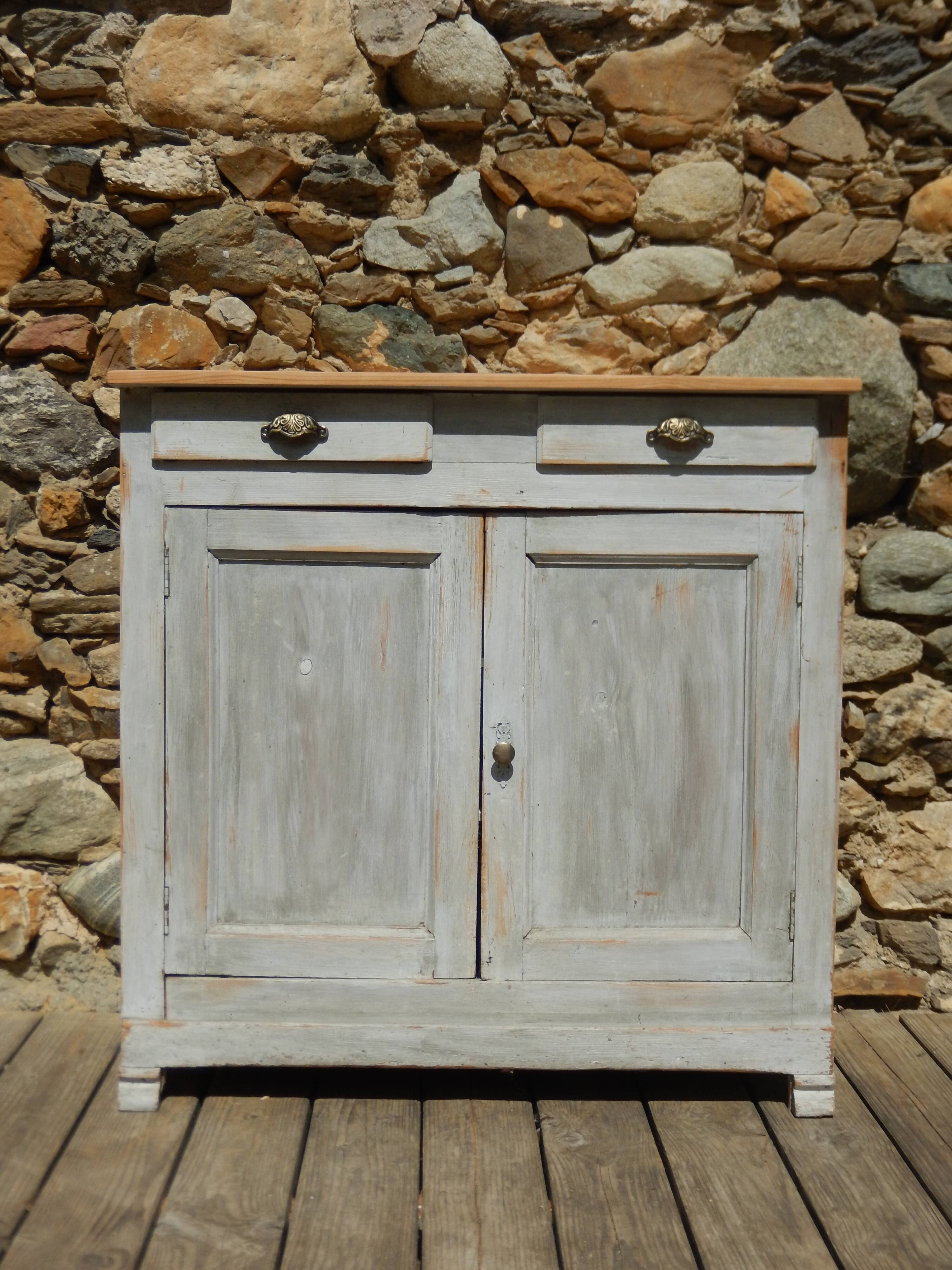 Charming Parisian buffet in patinated fir