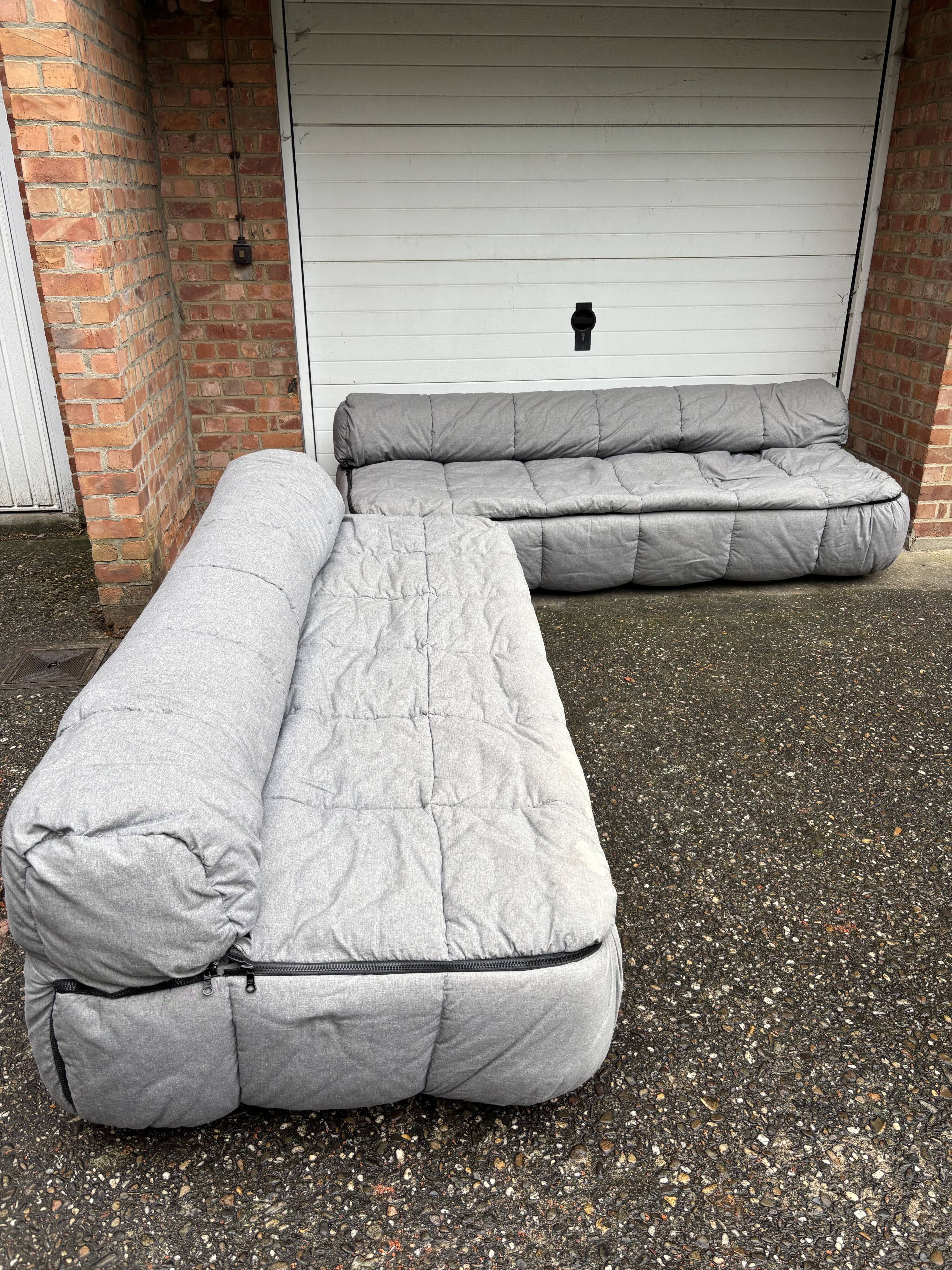 Strips armchairs by Cini Boeri