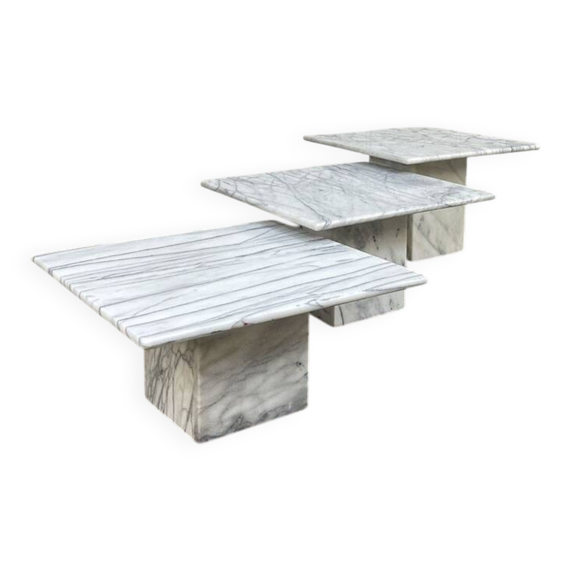 Vintage marble coffee tables
