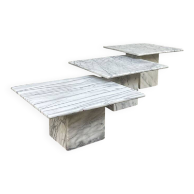 Tables basses vintage en marbre