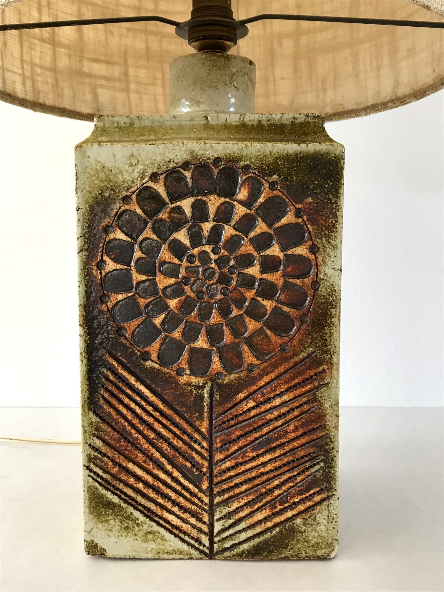 Ceramic lamp by Roger Capron