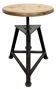 Black Industrial Workshop Swivel Stool, 1960s