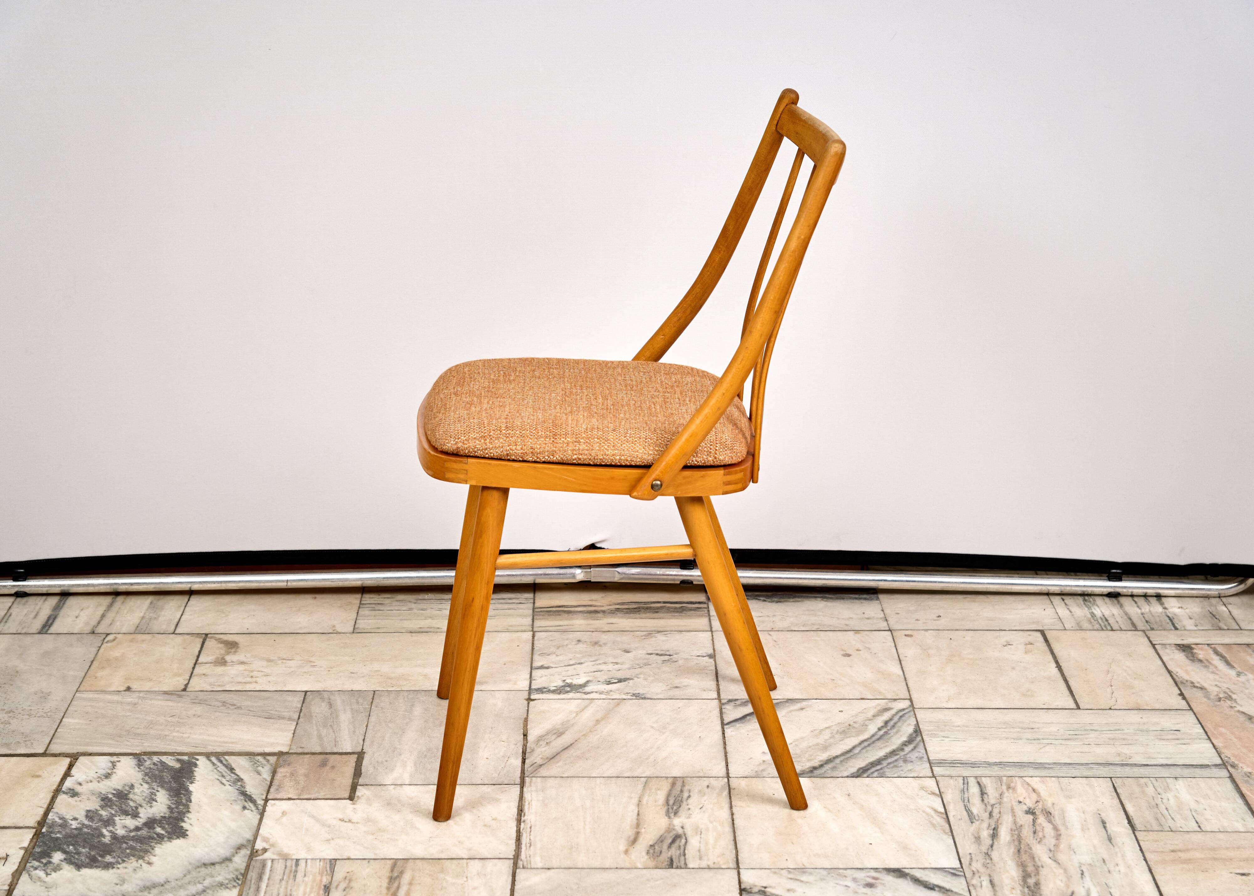 Set of 3 Dining Chairs by A. Suman, 1960s, Czechoslovakia