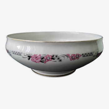 Antique salad bowl in Art Deco porcelain