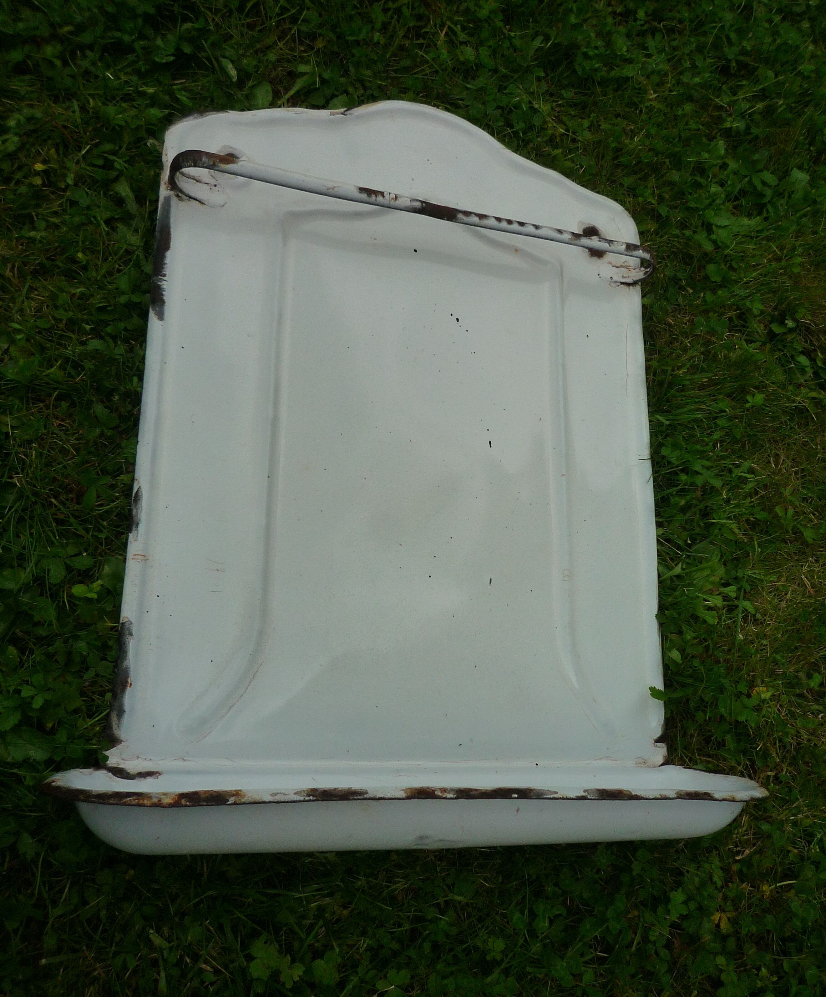 Drainer enamelled utensil holder, 1920s