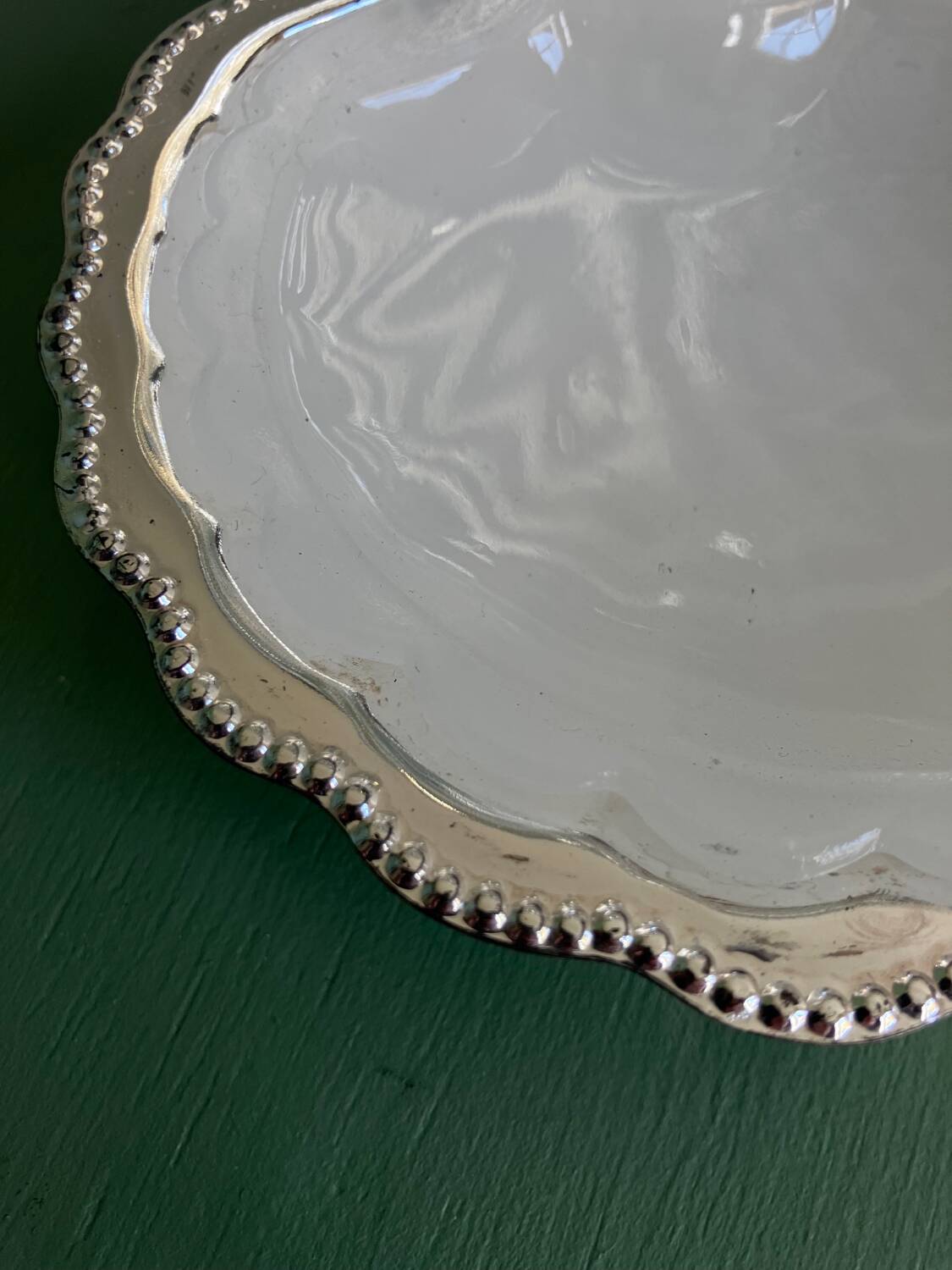 Vintage shell butter dish